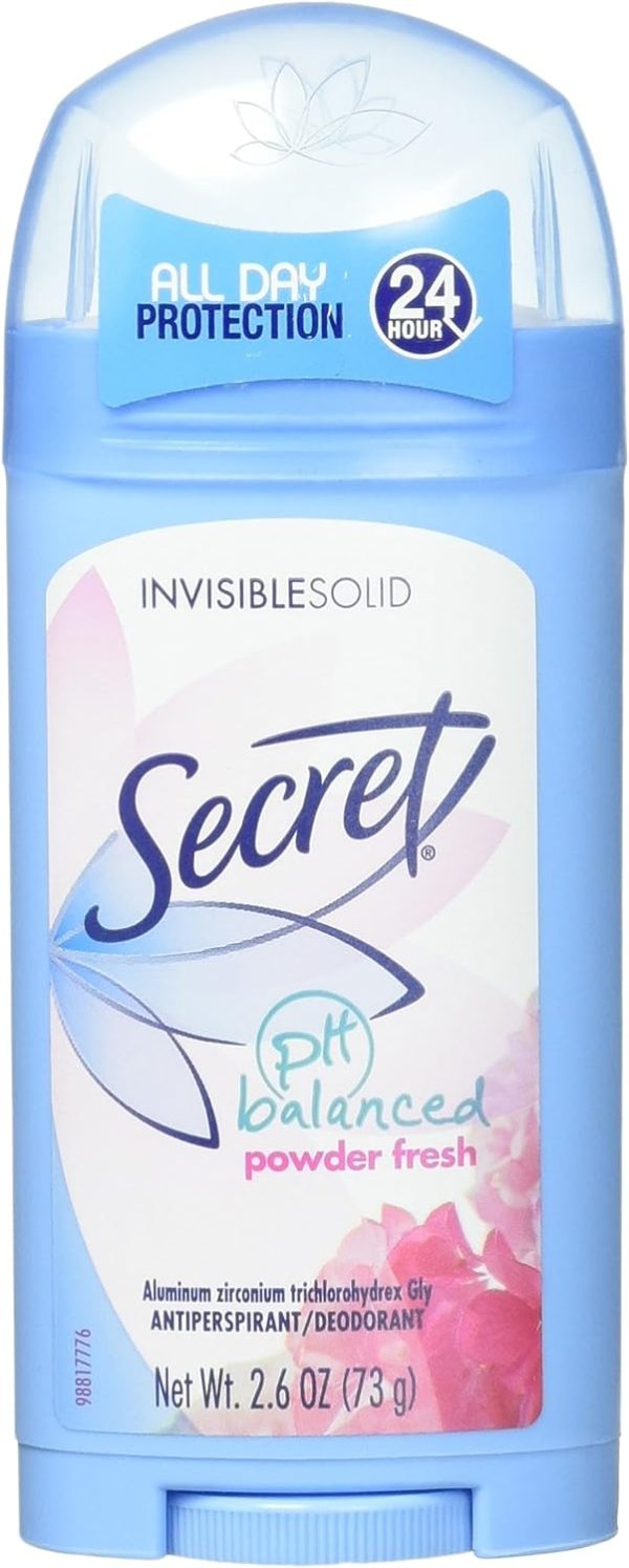 Secret Invisible Solid Deodorant, Powder Fresh, 2.6 oz, 12 cs Online Sale