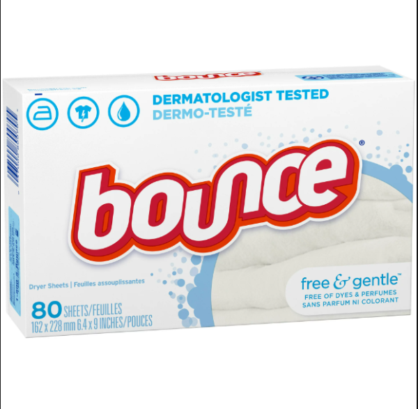 Bounce Dryer Sheets, Free & Gentle, 80 bx, 9bx cs Online Hot Sale