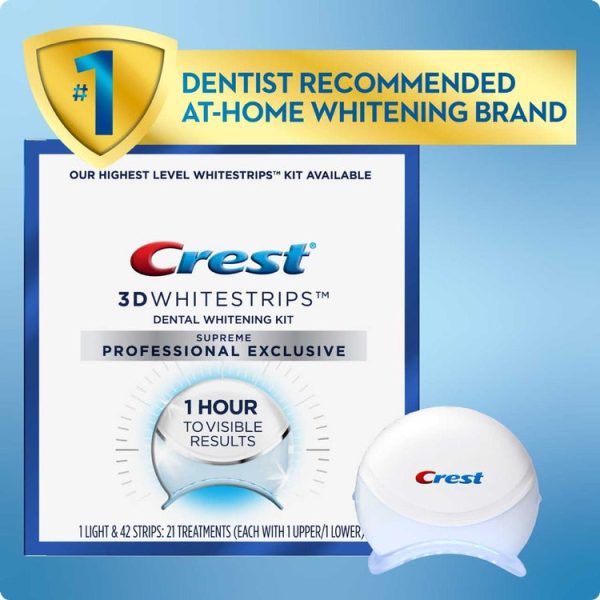 Crest 3D Whitestrips Supreme Professional Exclusive with LED Light, 4 kt cs Online Sale