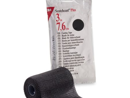 Plus Casting Tape, 3  x 4 yds, Black Online Sale