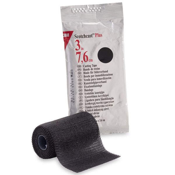 Plus Casting Tape, 3  x 4 yds, Black Online Sale