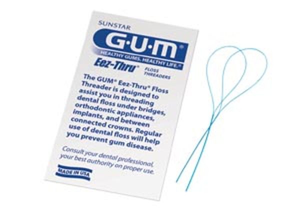 GUM Eez-Thru Dental Floss Threaders, 5 per Envelope, 100 Envelopes per Box Online now