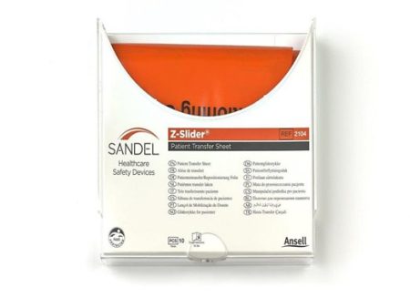 Ansell Sandel Z-Slider Patient Transfer Sheet, Clear, for the 2104 Dispenser Box, 11.5  x 2 1 8  x 11  Sale