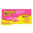 Pepto-Bismol Caplets 5 Symptom Digestive Relief - Including Upset Stomach & Diarrhea Relief - 40ct Online now