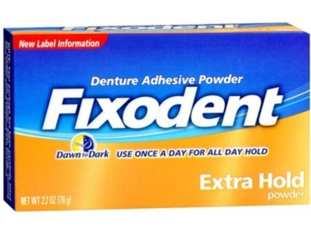 Fixodent, Extra Hold Denture Adhesive Powder, 2.7oz, 24 cs Supply