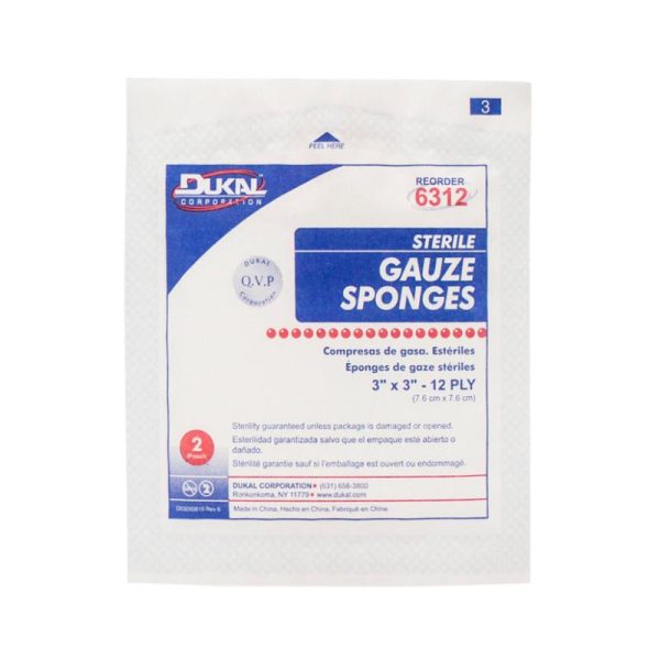 Sterile Gauze Sponges 3  x 3  12-Ply For Sale