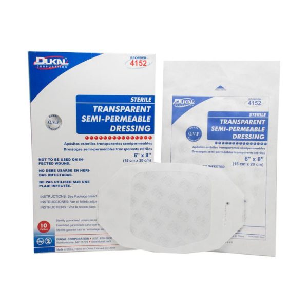 Dukal Sterile Transparent Semi-Permeable Dressing 6  x 8  on Sale