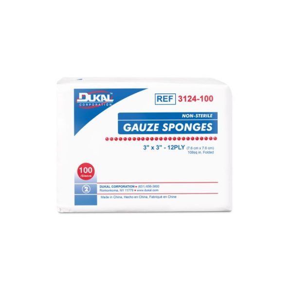 Non-Sterile Gauze Sponges 3  X 3  12-Ply Online Sale