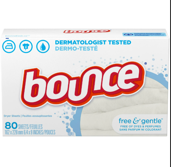 Bounce Dryer Sheets, Free & Gentle, 80 bx, 9bx cs Online Hot Sale