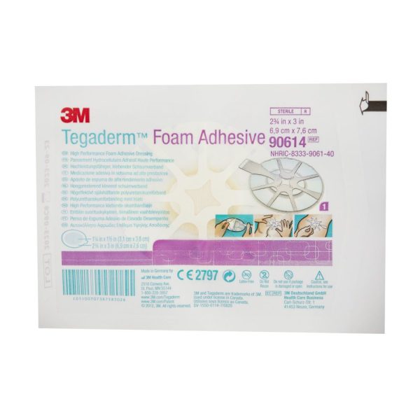 Foam Adhesive Dressing, Mini Oval, 2 ¾  x 3  Fashion