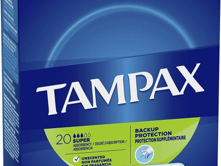 Tampax Super Absorbency Tampons, Unscented, 20 bx, 24 bx cs Sale