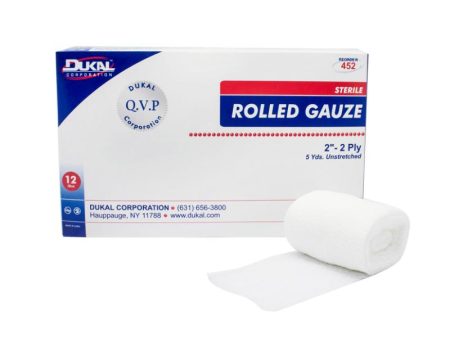 Sterile Rolled Gauze 2  x 5 yd 2-Ply For Discount