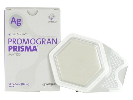 Silver Collagen Dressing 3M Promogran Prisma™ Matrix 4-3 10 Square Inch Hexagon Sterile Sale