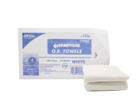 Sterile OR Towels 17  x 26 , White For Cheap