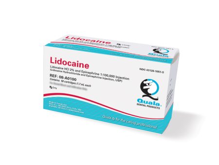 Lidocaine HCL 2% with Epinephrine 1:100,000, 1.7 mL Cartridges, 50 Box Online Hot Sale