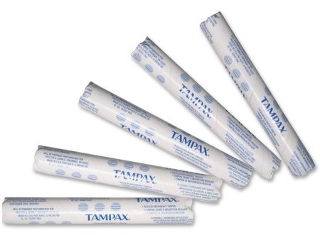 Tampax Tampons, Individually Wrapped and in Vending Tube, Vendible, 5 in Lg, Tampax, 500 PK Online Hot Sale