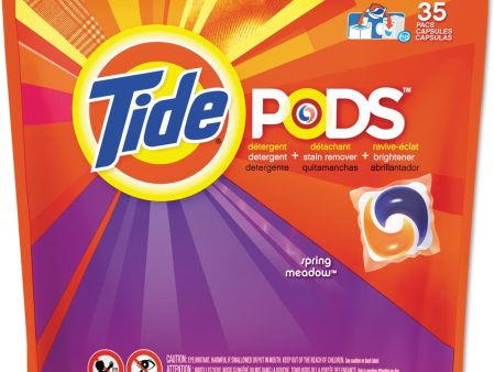 Tide Pods, Laundry Detergent Spring Meadow 35 pk, 4 pk cs Discount