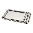 Stainless Steel Instrument Tray Flat 15-1 8  x 10-1 2  x 5 8  Hot on Sale