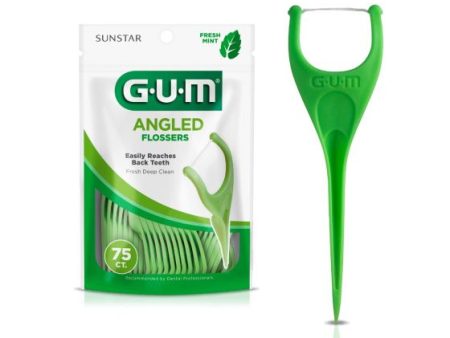 GUM Angled Flossers, Fresh Mint, 2 pk, 48 pk bx Sale