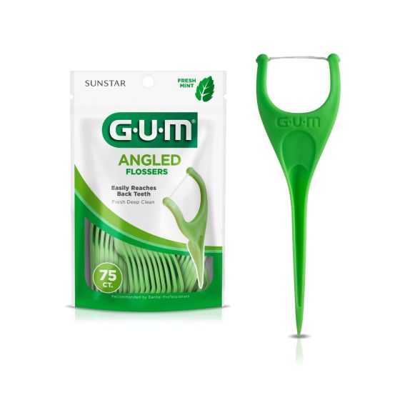 GUM Angled Flossers, Fresh Mint, 2 pk, 48 pk bx Sale