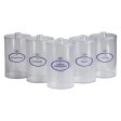 Clear Plastic Sundry Jars, Blue Imprint, Plastic Lids, 6½ H x 4¼ Dia, 5 cs Online Sale