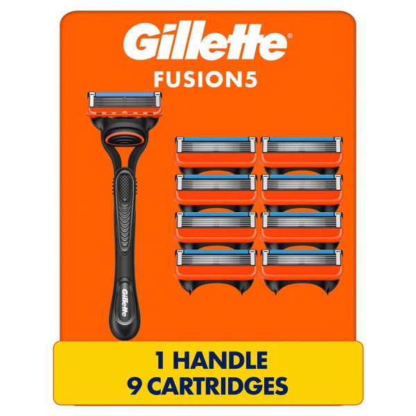 Gillette Fusion5 Men s Razor with 9 Razor Blade Refills Supply