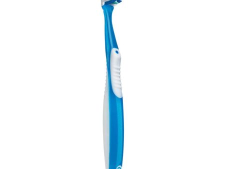 CrossAction All-in-One Toothbrush, 35 Soft, 4 Assorted Colors: Dark Blue, Light Blue, Cool Gray & Magenta, 12 bx Supply