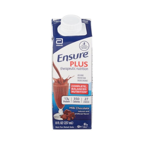 Oral Supplement Ensure Plus Therapeutic Nutrition Milk Chocolate Flavor Liquid Sale