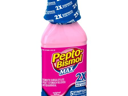 Pepto Bismo, Liquid, Maximum Strength, 8oz, 12 cs Online Sale