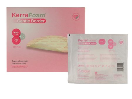 Kerrafoam Gentle Border, Oval, 7 X 8in (18 X 21cm) For Sale