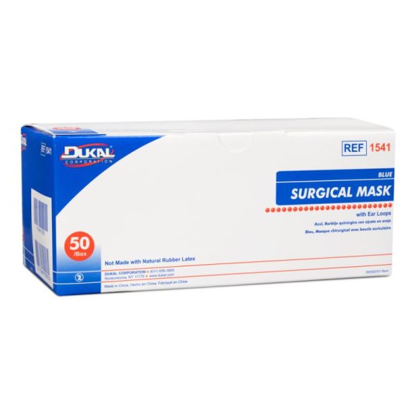 Surgical Mask with Ear Loop 3-Ply, Blue Online Hot Sale