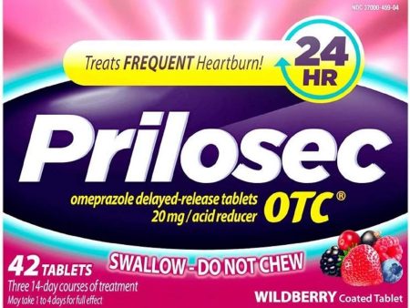 Prilosec Otc, Wild Berry, 42 pk, 24 Pk cs Discount