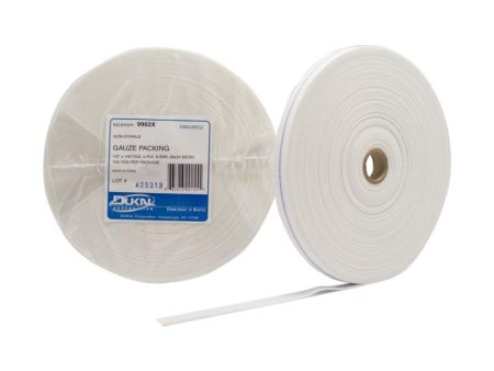 Non-Sterile Gauze Packing Roll 1 2  x 100 yd 4-Ply Supply