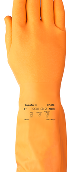 Ansell Alphatec Latex Glove, Orange, Latex Hot on Sale