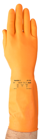 Ansell Alphatec Latex Glove, Orange, Latex Hot on Sale