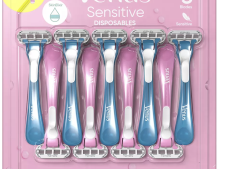 Gillette Venus Sensitive Plus Women s Disposable Razors, 12 pk. For Sale