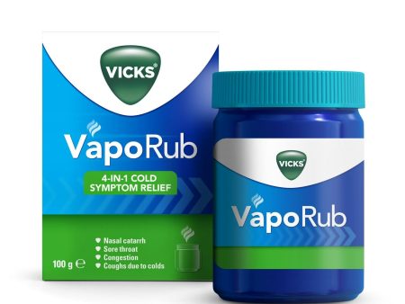 Vicks Vaporub Jar, 100 g Hot on Sale