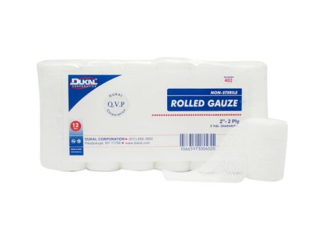 Non-Sterile Rolled Gauze 2  x 5 yd 2-Ply Hot on Sale