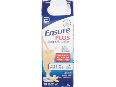 Oral Supplement Ensure Plus Therapeutic Nutrition Vanilla Flavor Liquid For Cheap