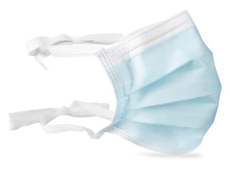 Surgical Mask with Tie 3-Ply, Blue Fashion