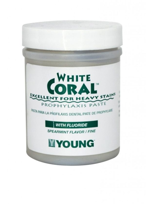 Young White, Coral, Mint, Coarse, 250g W  Fluoride, 9oz Cheap