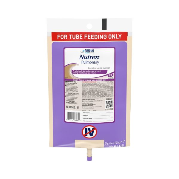 Tube Feeding Formula Nutren Pulmonary Unflavored Liquid CS 6 Cheap