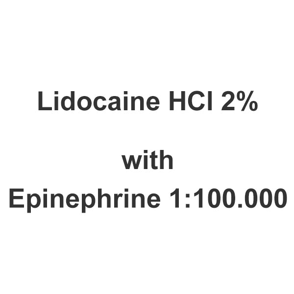 Lidocaine HCL 2% with Epinephrine 1:100,000, 1.7 mL Cartridges, 50 Box Online Hot Sale