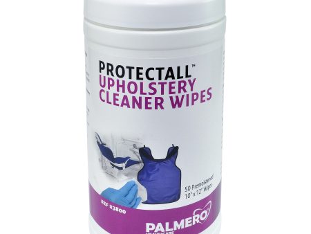 Protectall Upholstery Cleaner Wipes, 10” x 12”, 50 ct canister, 12 can cs For Sale