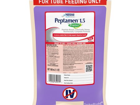 Tube Feeding Formula Peptamen 1.5 With Prebio 1 Vanilla Flavor Liquid For Cheap