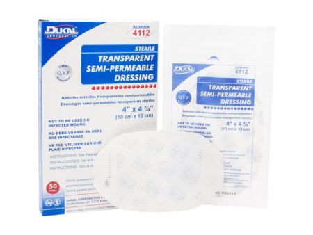 Sterile Transparent Semi-Permeable Dressing 4  x 4-3 4  Fashion