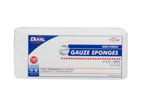 Non-Sterile Gauze Sponges 2  x 2  12-Ply Supply