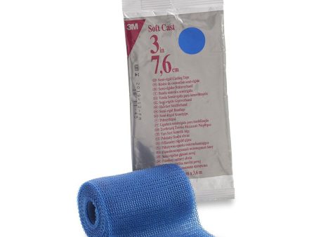 Soft Casting Tape, Blue, 3  x 4 yds Hot on Sale