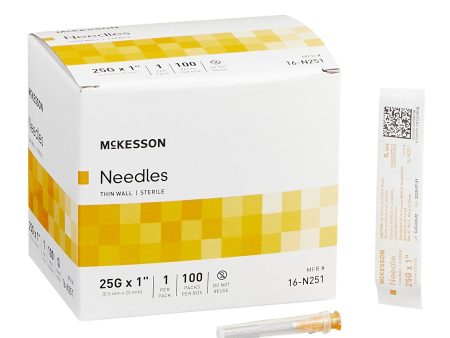 Hypodermic Needle Without Safety box of 100 by McKesson Supply