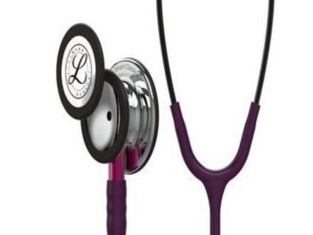 Stethoscope, Mirror Chestpiece, Plum Tubing, Pink Stem and Smoke Headset, 27  on Sale